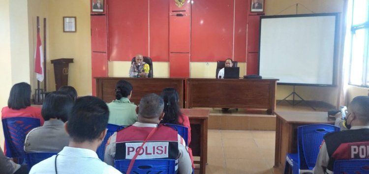 Waka Polres Manggarai buka Sosialisasi Penerimaan Mahasiswa Baru STIE Karya Ruteng di Aula Polres Manggarai