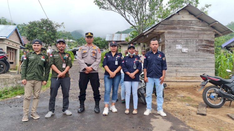 Operasi Mantap Brata: Polres Manggarai Terjunkan Personil Pengamanan Kampanye Calon DPD RI di Desa Renda, Kab. Manggarai