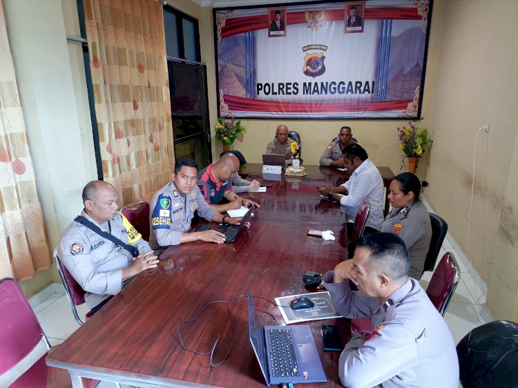 Waka Polres Manggarai Pimpin Anev Program Beyond Trust TW I