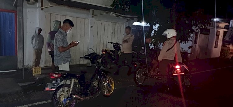 Patroli Malam Polsek Reo Berhasil Amankan Kendaraan berknalpot tidak sesuai spesifikasi tehnis.