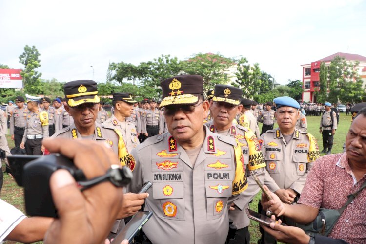 Pastikan Pemilu 2024 Berjalan Aman dan Lancar, Kapolda NTT Geser Ratusan Anggotanya BKO Sembilan Polres Amankan TPS.-