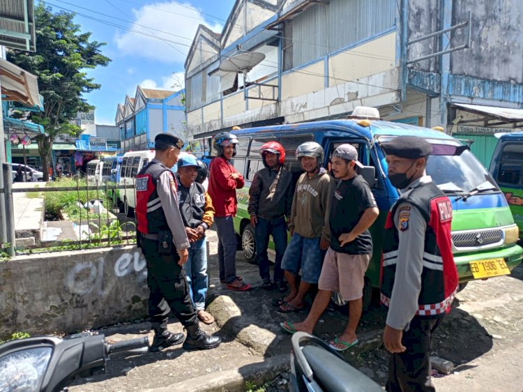 Jaga Situasi Kamtibmas Pasca Pemilu: Samapta Polres Manggarai lakukan Patroli Kota