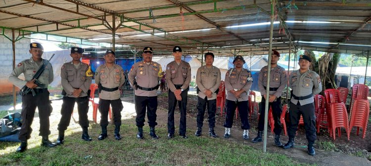 Operasi Mantap Brata: Personel Polres Manggarai Lakukan Pengamanan Ketat Pelaksanaan PSU.