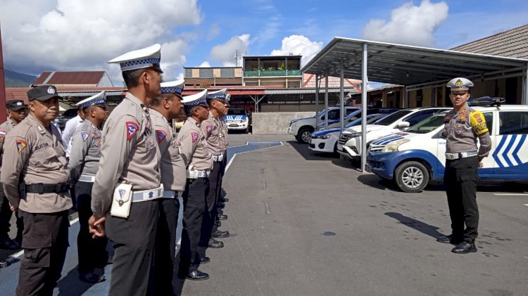 Polres Manggarai Gelar Ops Keselamatan Turangga 2024 di Kota Ruteng