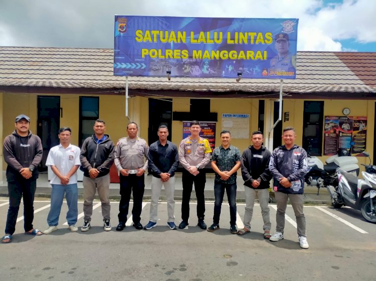 Kasat Lantas Polres Manggarai terima Perwakilan Komunitas Motor KTS Ruteng,  dukung Peningkatkan Keselamatan Berlalu Lintas