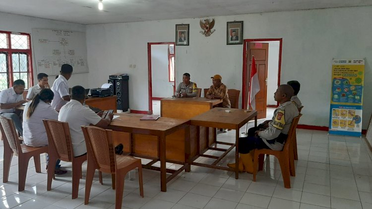 Cegah Kerawanan Kamtibmas, Kapolsek Reok Patroli Kewilayahan di Kecamatan Reok Barat.