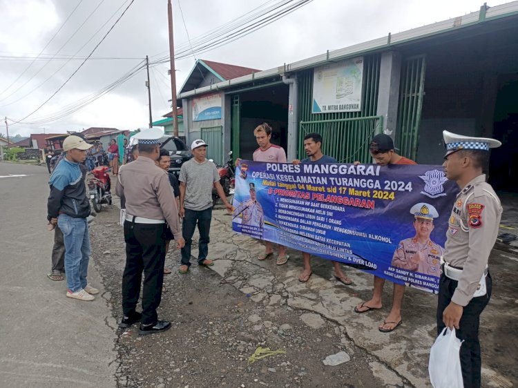 Polres Manggarai Gandeng Dishub, gelar Operasi Keselamatan Turangga 2024 di Kota Ruteng