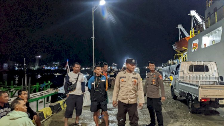 KP3 Laut Reo : Pengamanan Kedatangan dan Keberangkatan Kapal Penumpang di Pelabuhan Laut Reo