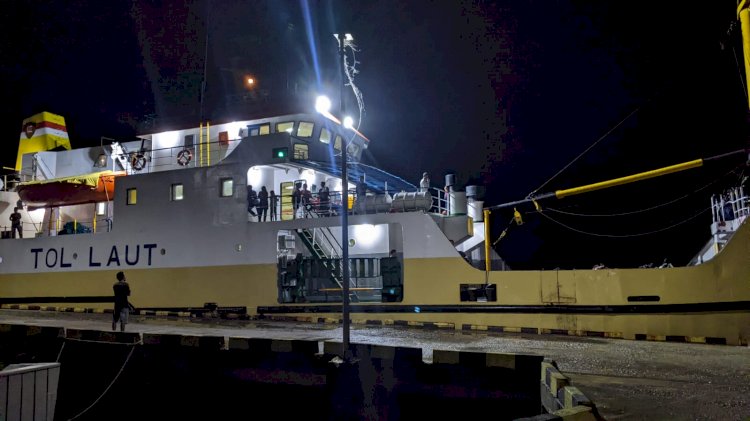 KP3 Laut Lakukan Pengamanan Kapal Penumpang di Pelabuhan Laut Reo