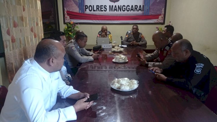 Waka Polres Manggarai Pimpin Evaluasi Operator Program Beyond Trust TW I, EWS, dan DOORS.