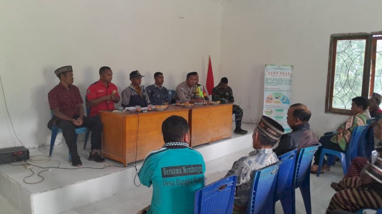 Bhabinkamtibmas dan Babinsa Kecamatan Rahong Utara Bergerak Bersama Masyarakat dalam Pencegahan Tindak Kriminal dan Bencana Alam