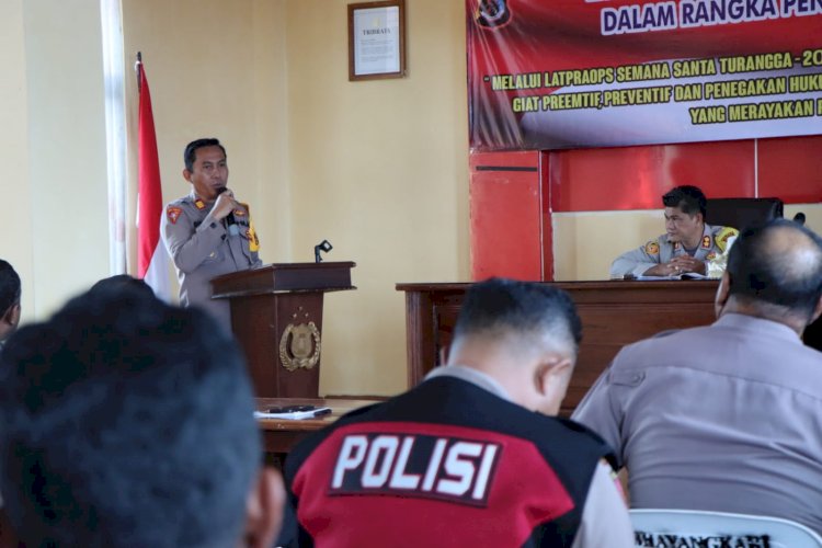 Kapolres Manggarai Buka Latihan Pra Operasi Samana Santa Turangga - Tahun 2024