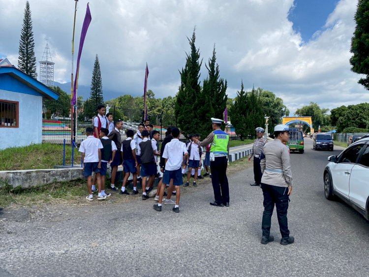 Patroli KRYD, Pamturlalin, dan Himbauan Kamseltibcar Lantas di Kota Ruteng