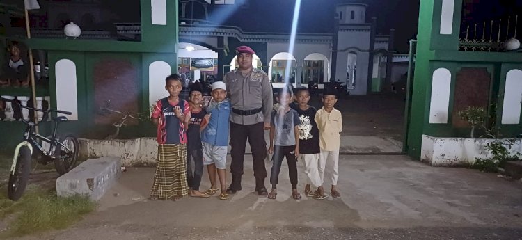 Polsek Reo gelar Personel Pengamanan Sholat Tarawih selama Bulan Suci Ramadan 1445 Hijriah di Reo