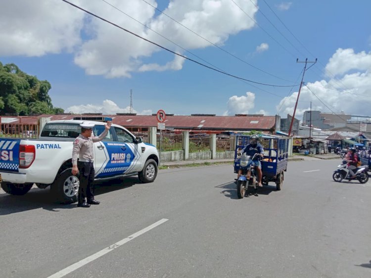 Satuan Lantas Polres Manggarai Gelar Patroli KRYD di Seputaran Kota Ruteng