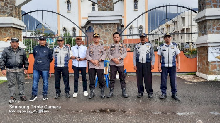 Operasi Samana Santa Turangga-2024: Polres Manggarai Amankan Misa Kamis Putih