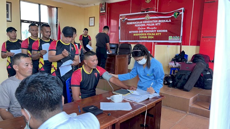 Deteksi Dini Penyakit Kronis: Polres Manggarai Gelar Pemeriksaan Kesehatan Berkala