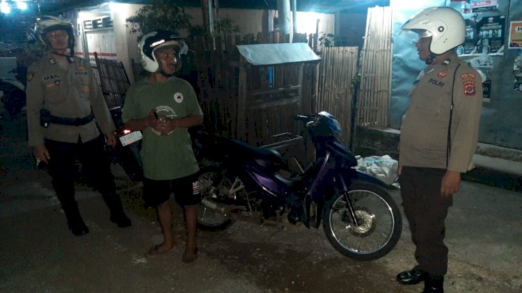 Patroli Malam Polsek Reo Berhasil Amankan Puluhan Kendaraan berknalpot tidak sesuai Spesifikasi Tekhnis