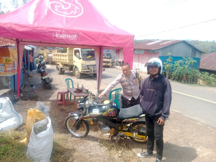 Operasi Ketupat Turangga : Polsek Cibal Bangun Pos Pengamanan Arus Mudik Menjelang Lebaran