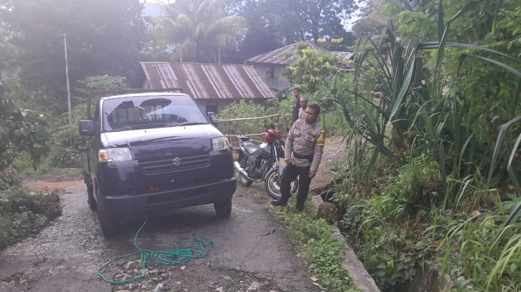 Bhabinkamtibmas Kornelius Jemarus Himbau Masyarakat Cegah Tindak Pidana dan Waspada Bencana