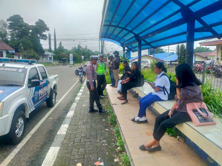 Polres Manggarai Gelar Patroli KRYD dan Himbauan Kamseltibcar Lantas di Ruteng