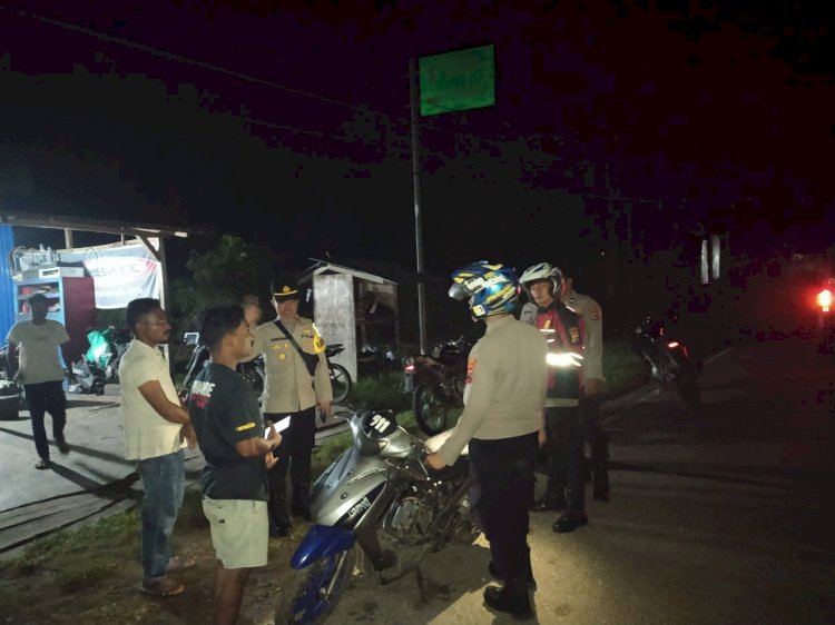 Patroli Malam Polsek Reo Berhasil Amankan 13 Kendaraan Knalpot Tidak sesuai Spesifikasi Tekhnis.