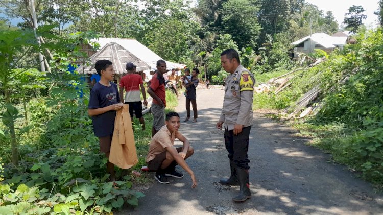 Bhabinkamtibmas Kornelius Jemarus Himbau Warga Bangka Ruang Cegah Tindak Kejahatan