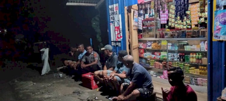 Berikan Rasa Aman dan Nyaman,  Polsek Cibal lakukan Patroli Rutin di Desa Nanu