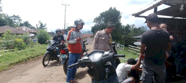 Bhabinkamtibmas Kecamatan Wae Ri'i Himbau Warga Waspada Bencana dan cegah TPPO