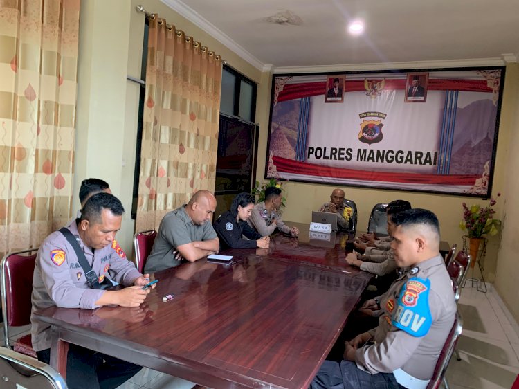 Waka Polres Manggarai Pimpin Evaluasi Program Beyond Trust TW I, EWS, dan DOORS