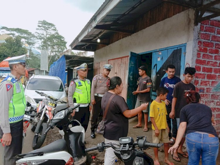 Patroli KRYD Sat. Lantas Polres Manggarai Tingkatkan Kesadaran berlalu lintas di Ruteng