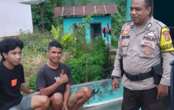 Bripka Almodad Ano, Bhabinkamtibmas Kecamatan Satarmese, Patroli dan Sambang di Desa Umung