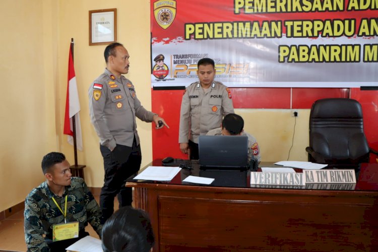 Kegiatan Pemeriksaan Administrasi Awal Calon Bintara dan Tamtama Polri Gelombang II Berlangsung di Polres Manggarai