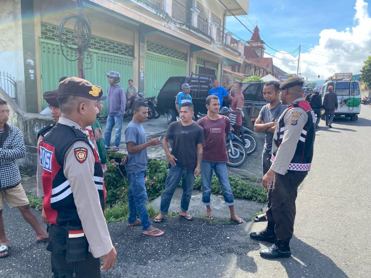 Patroli Rutin Satuan Sabhara Polres Manggarai Tingkatkan Keamanan di Kota Ruteng