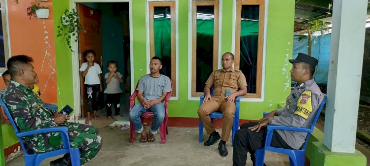 Himbauan Kamtibmas Bhabinkamtibmas di Kecamatan Langke Rembong Menjelang Pesta Sambut Baru