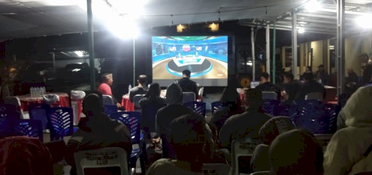 Polres Manggarai Gelar Nobar Pertandingan Semi Final Sepakbola AFC U-23 Indonesia vs Uzbekistan