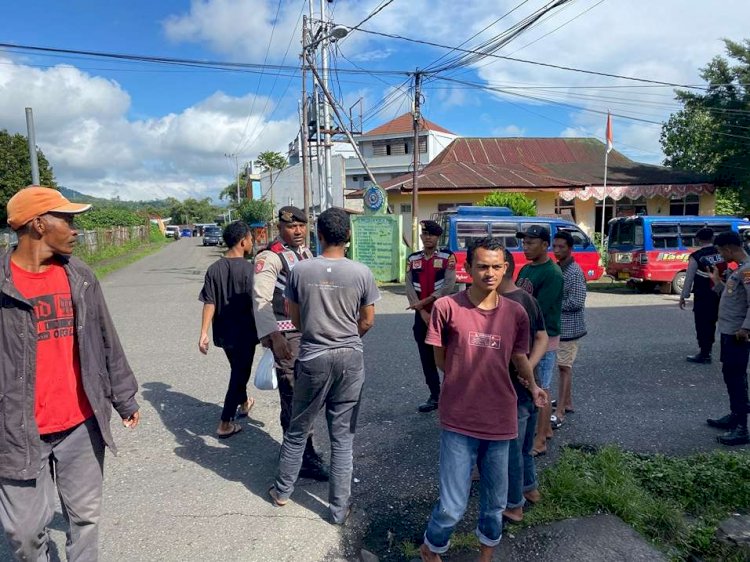 Jaga Kamtibmas Kondusif, Samapta Polres Manggarai Gelar Patroli di Kota Ruteng