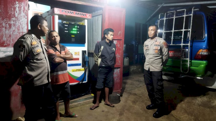 Patroli dan Penggalangan Piket SPKT Polsek Cibal Menjaga Kamtibmas di Kelurahan Pagal