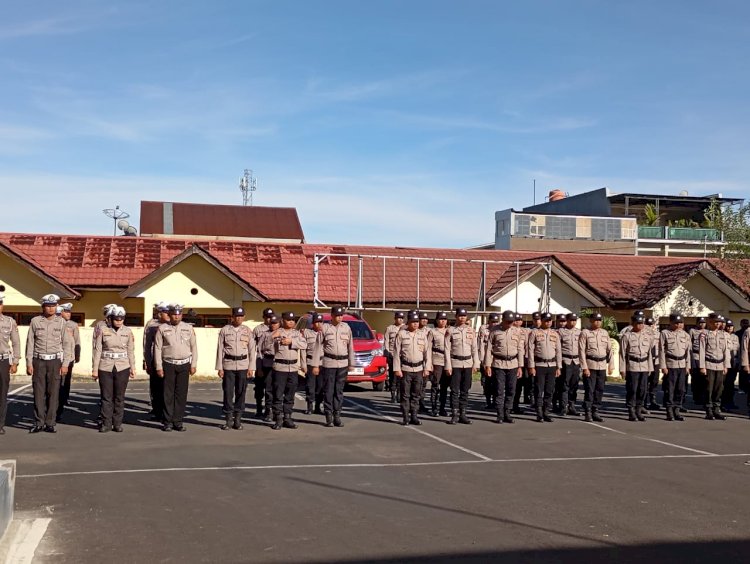 Polres Manggarai Gelar Apel Siaga dalam Rangka May Day 2025