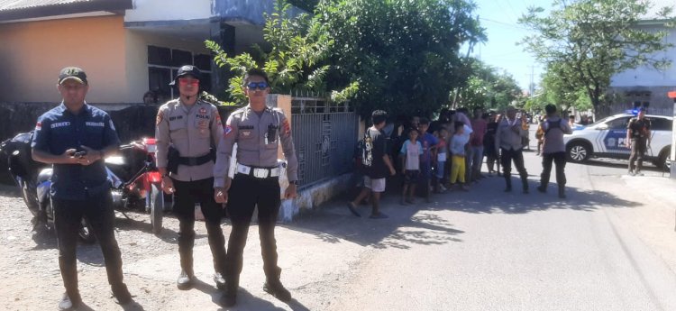 Polres Manggarai Terjunkan Personel Amankan Aksi Damai AMPAK Terkait Dugaan Korupsi Proyek Irigasi Wae Kaap
