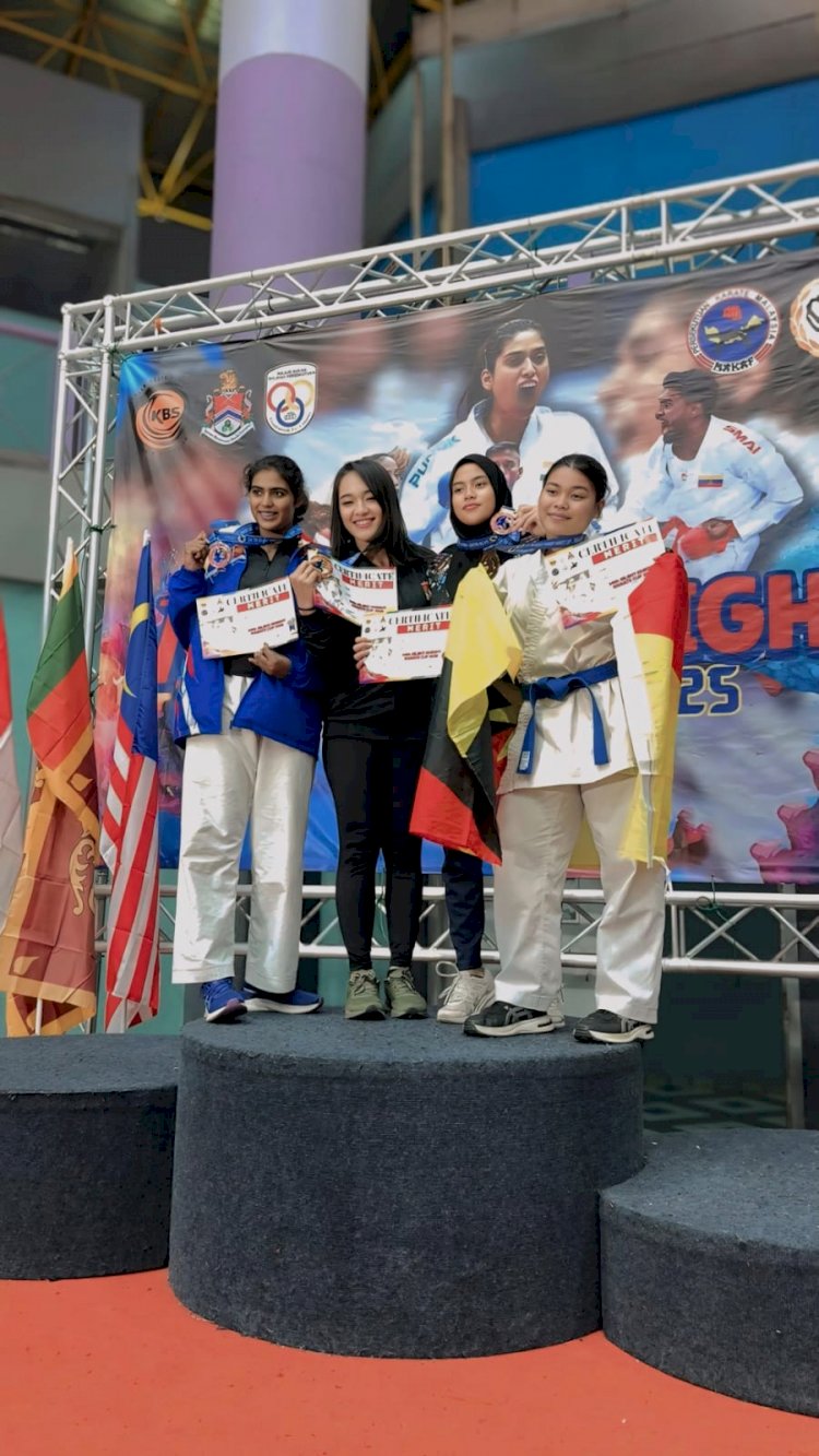 Bripda Jessica, Polwan di Polda Riau, Sabet Medali Emas Kejuaraan Karate di Malaysia
