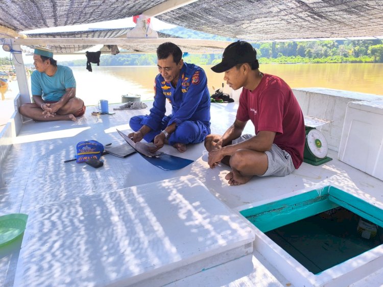 SATPOLAIRUD POLRES MANGGARAI LAKSANAKAN SAMBANG DI PESISIR SUNGAI WAE PESI, REO