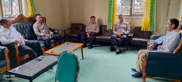 Kasat Binmas Polres Manggarai Koordinasi Ketahanan Pangan dan Ketersediaan Gudang Jagung di Dinas Pertanian