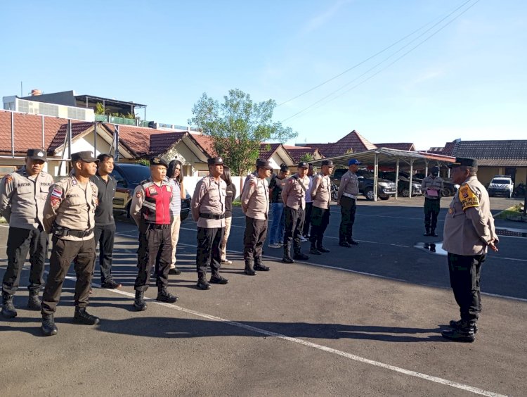 Polres Manggarai Gelar Apel Persiapan Hari Ketiga Operasi Pekat Turangga 2025