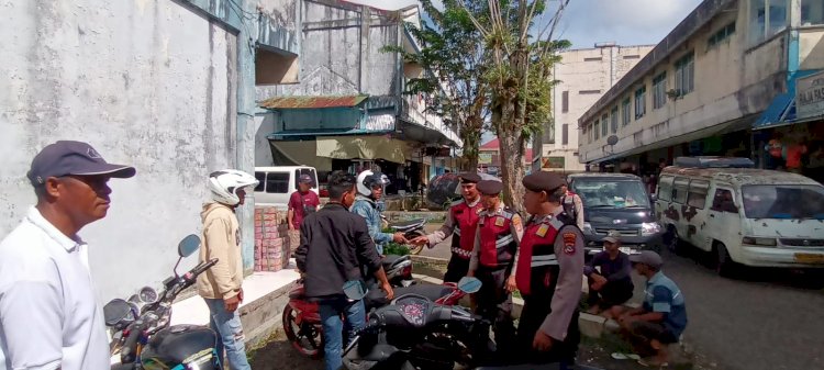 PATROLI KOTA SAT SAMAPTA POLRES MANGGARAI JAGA KAMTIBMAS TETAP KONDUSIF DAN BEBAS PREMANISME