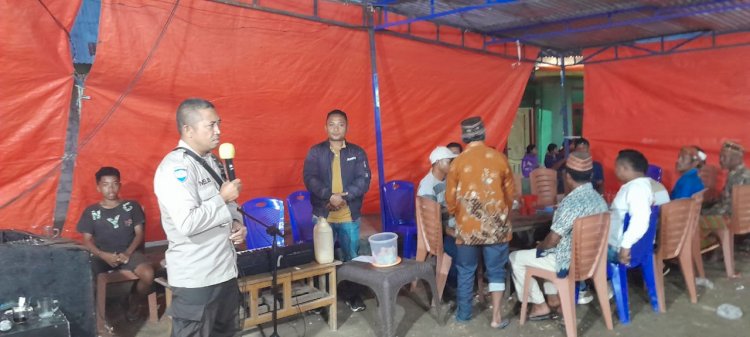 HABINKAMTIBMAS RAHONG UTARA HADIRI DAN BERI HIMBAUAN KAMTIBMAS DALAM ACARA PENGUMPULAN DANA