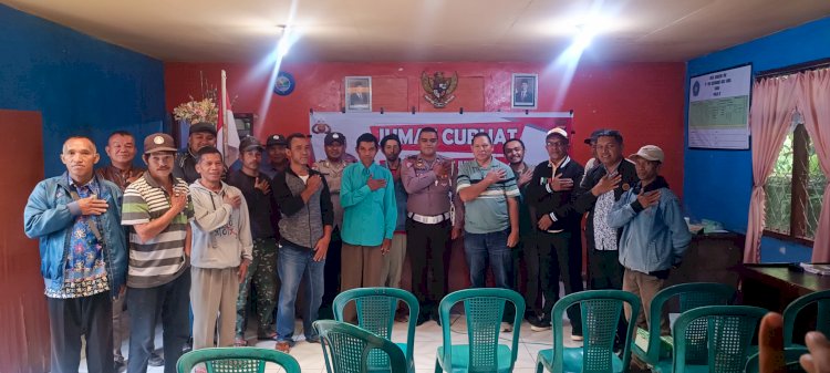 Jumat Curhat Polres Manggarai di Kelurahan Golo Dukal, Bahas Kamseltibcar Lantas.