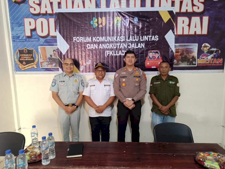 Forum Komunikasi Lalu Lintas Dan Angkutan Jalan (FKLLAJ) Digelar Di Polres Manggarai Bahas Penanganan Kendaraan Odol