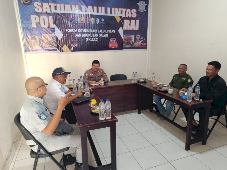Forum Komunikasi Lalu Lintas Dan Angkutan Jalan (FKLLAJ) Digelar Di Polres Manggarai Bahas Penanganan Kendaraan Odol