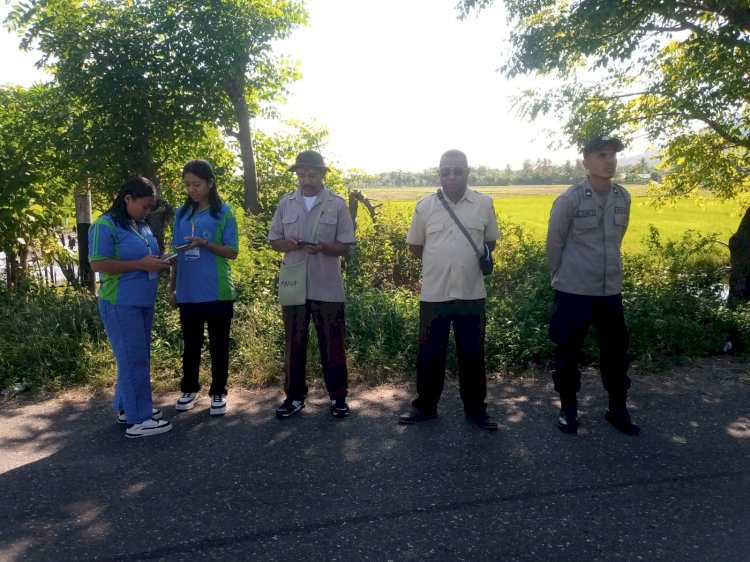 Anggota Polsek Reo Dukung Giat Sosialisasi Dan Penagihan Pajak Kendaraan Bermotor Bersama Uptd Pendapatan Daerah